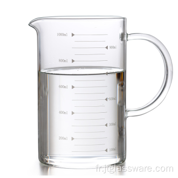Tasse à mesurer en verre de qualité alimentaire à haute teneur en borosilicate (500 ml)